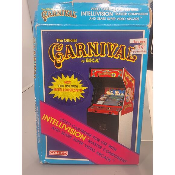 Carnival Intellivision, 1983 Vintage Video Game Manual Rough Box Tested Working - Picture 2 of 5
